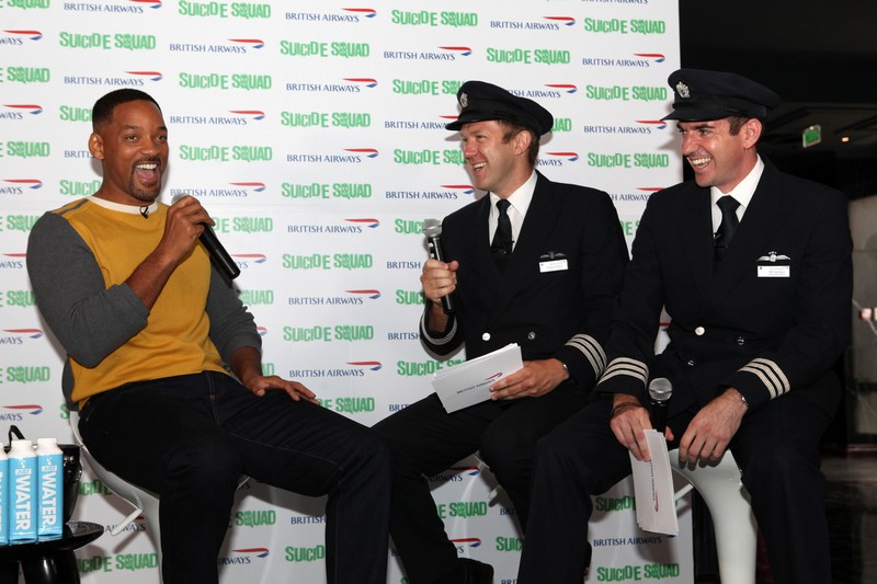 British Airways Hosts Suicide Squad Pre-Screening Reception with Will Smith Taking Part in an Exclusive Q&A Session